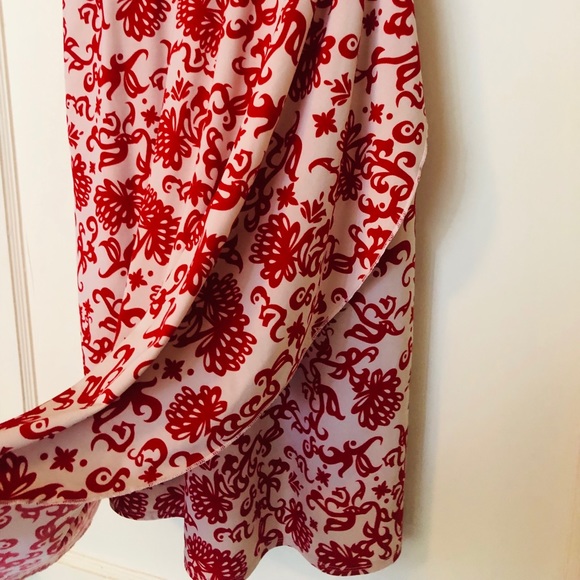 Women Red/White Dress - Picture 3 of 8